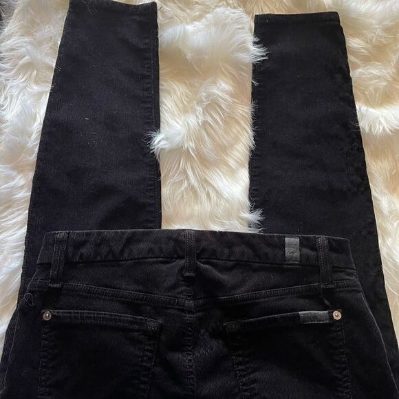 7 for all man kind black velvet 27 skinny - Picture 8 of 10